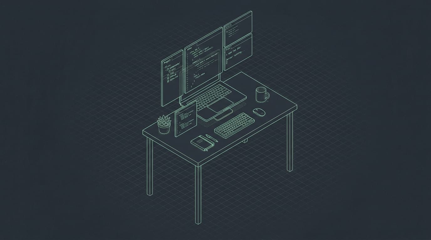 DevTools Architectural Workbench Blueprint (Dark Mode)